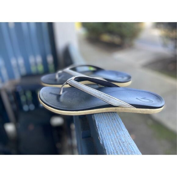 Olukai Women’s Ohana Koa Tan Flip Flop Sz 10 US - Picture 1 of 7